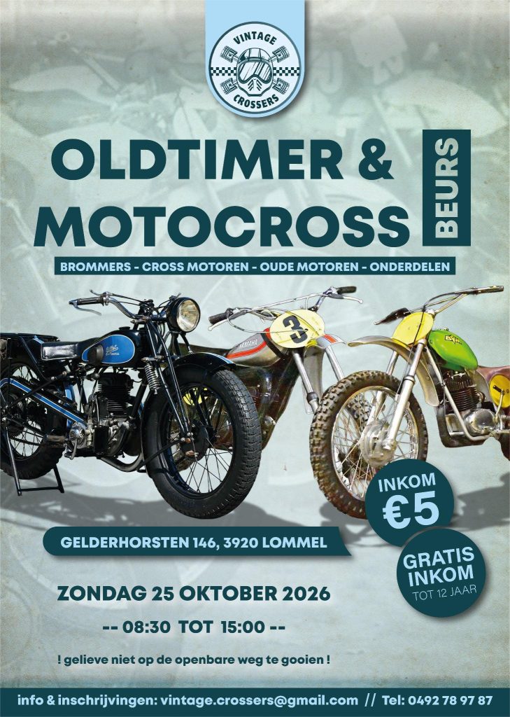 Oldtimer n motocross beurs 2026 - Lommel